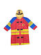 Waterproof Kids' Casual Jacket with Hood Red