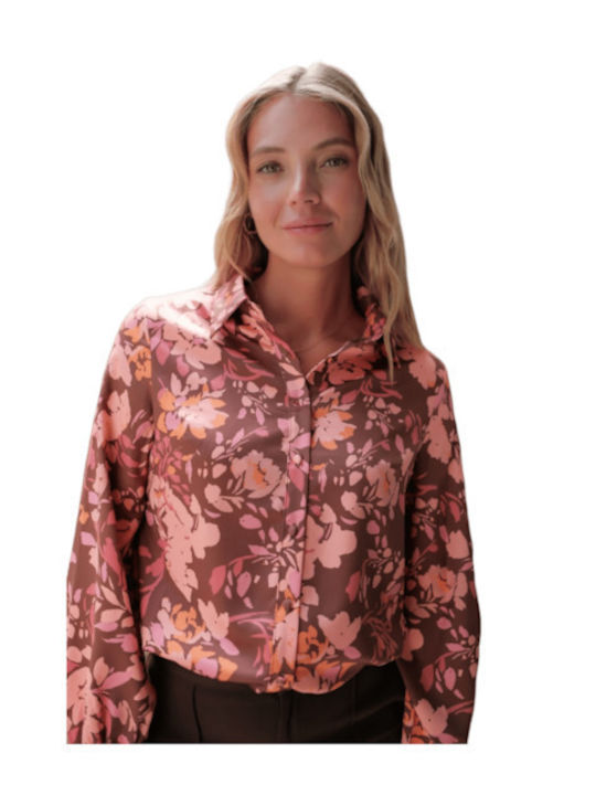 Lovie & Co Bluse Braun