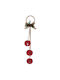 Hanging Bell Ornament Red 11x49cm