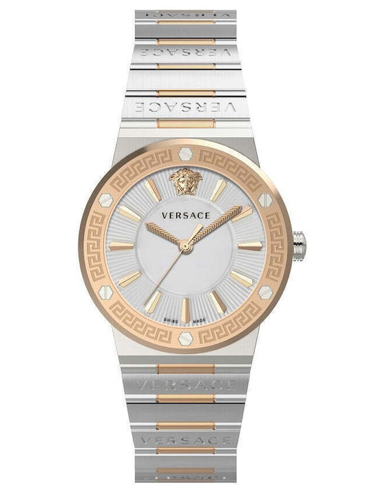 Versace Greca Logo Lady Ceas de Damă cu Arginti...