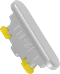 Clappio Power Button Samsung Galaxy A54 A34 White