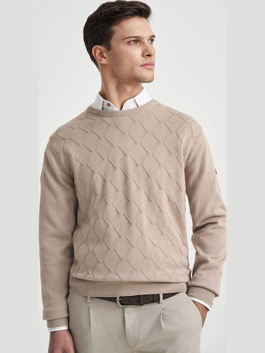 Monte Napoleone Langarm-Pullover Beige