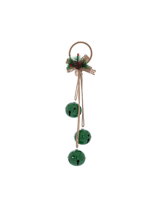 Hanging Bell Ornament Green 11x49cm