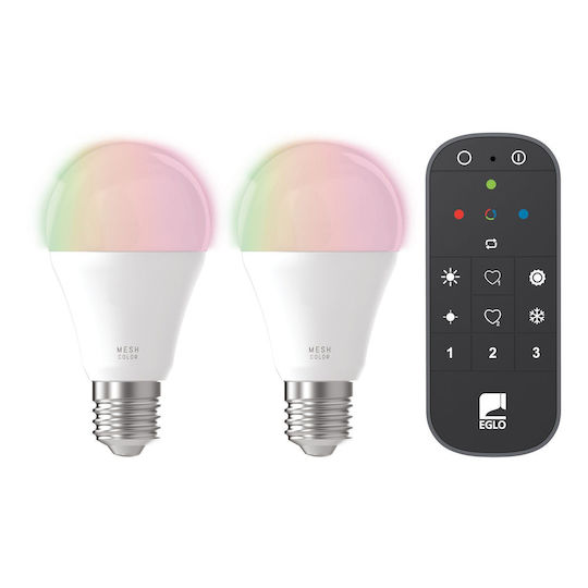 Eglo Smart Λάμπα LED για Ντουί E27 και Σχήμα A60 RGB