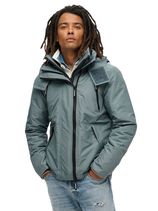 Superdry M D2 Sdcd Μπουφάν Αντιανεμικό Μπλε