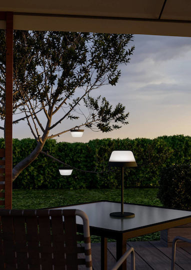 Eglo Table Lamp with Green Shade and Base