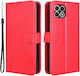 Wallet Synthetic Leather / Plastic / Silicone Red (T Phone 2 5G)