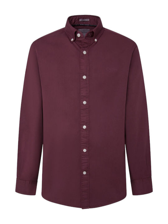 Pepe Jeans Manley Burgundy Shirt
