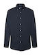 Manley Cotton Shirt Navy Blue