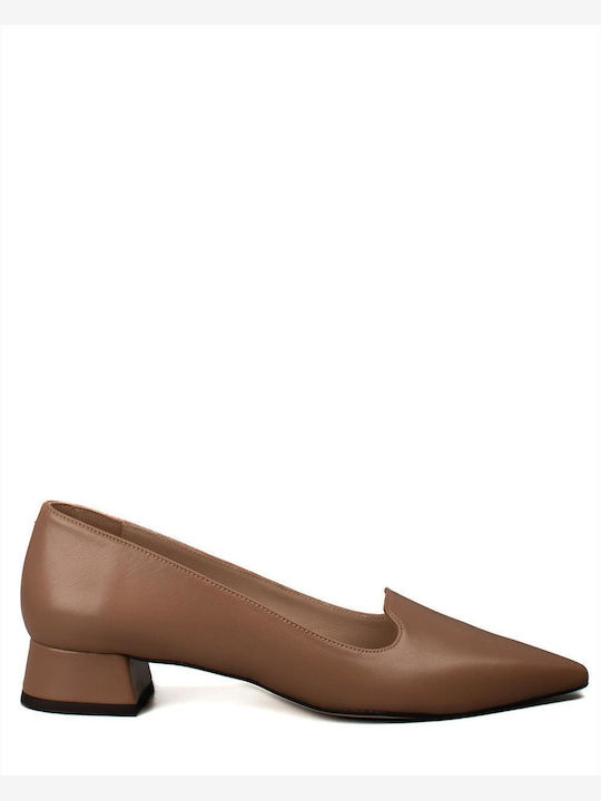 Mourtzi Leather Brown Heels