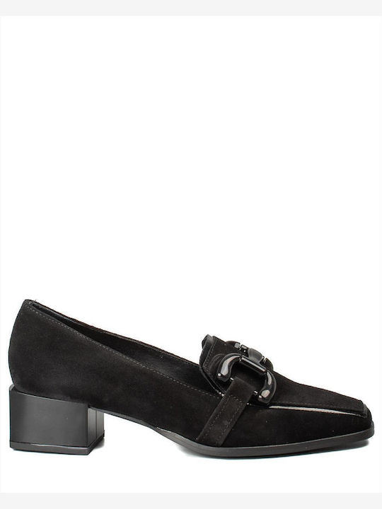 Leather Black Heels