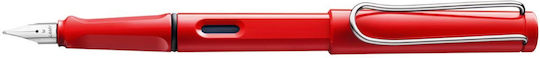 Lamy Safari Schreibfeder Extra fein Rot aus Plastik mit Rot Tinte