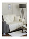 Nima Hiver Ριχτάρι Πολυθρόνας Chenille 180x180εκ. Ivory