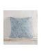 Rythmos Decorative Pillow Case Fidel Made of 100% Cotton Blue 40x40cm