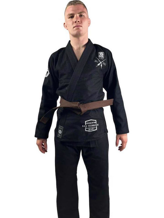 Soiltecnique Bărbați Uniforme Jiu Jitsu brazilian Negru