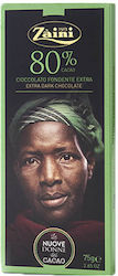 Zaini Dark Chocolate 80% Cocoa "The New Women of Cocoa" 75g Chocolate