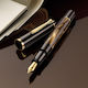 Pelikan Classic M200 Writing Pen Broad Brown made of Steel with Blue Ink