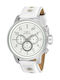 Invicta S1 Rally Ανδρικό Ρολόι 48mm Μπαταρίας με Λευκό Καουτσούκ Λουράκι