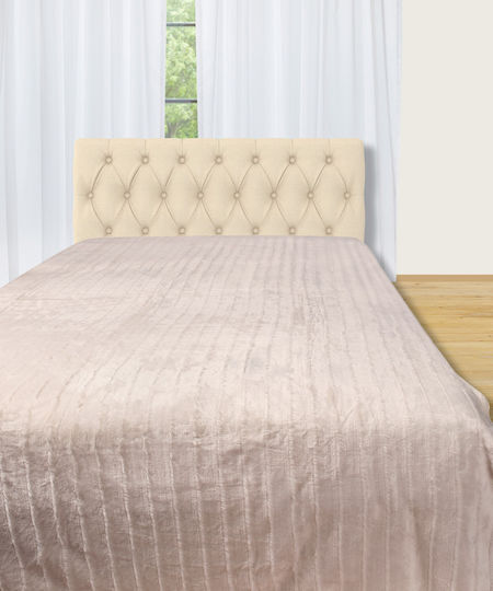 Silk Fashion Fleecedecke Übergröße 220x240cm Elfenbein