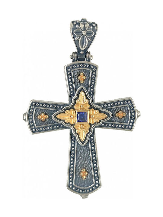 Byzantinisch Kreuz aus Vergoldetem Silber