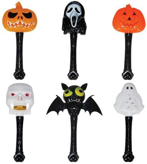 Αποκριάτικο Ραβδάκι για Halloween από Πλαστικό 3τμχ (Διάφορα Σχέδια)