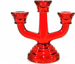 ArteLibre Christmas Red Candlestick