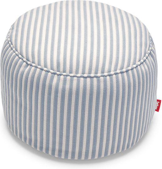 Πουφ Σκαμπό Point Terry Blizzard Blue Creme 50x50x35cm