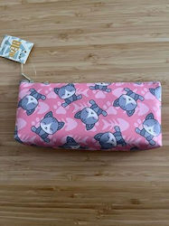 Spacecow Cats Pencil Case Pink