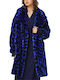 Women's Short Fur Royal Blue