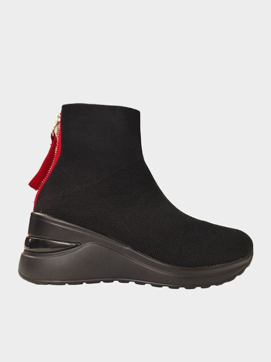Boots Black-Red