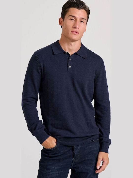 Polo Πουλόβερ Μακρυμάνικο Navy Μπλε