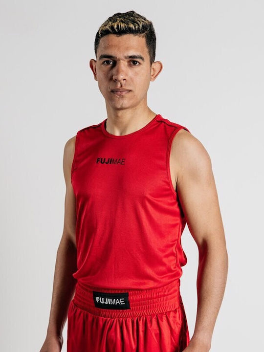 Fujimae Ανδρική Αμάνικη Μπλούζα FUJIMAE237 για Boxing Κόκκινη