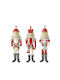 Zaros Nutcracker de Crăciun Roșu 3buc