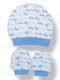 Kids Beanie Set with Gloves Fabric Blue