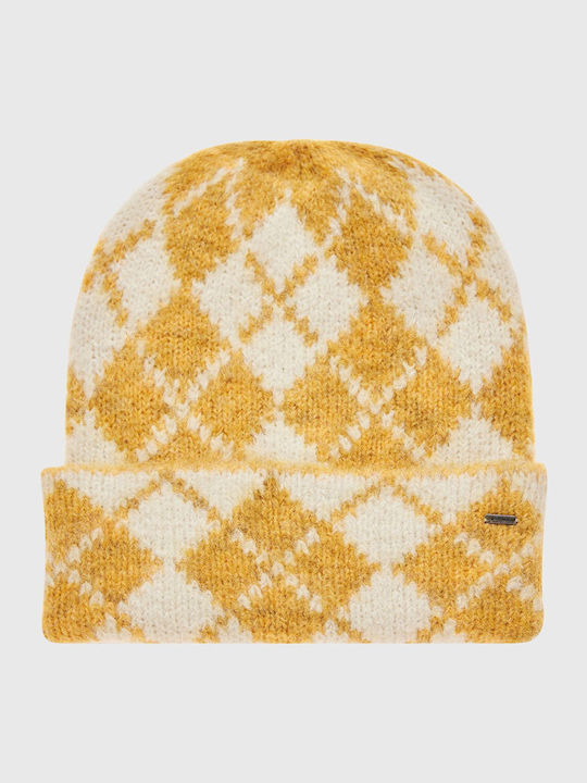 Beanie Beanie Knitted in Beige color