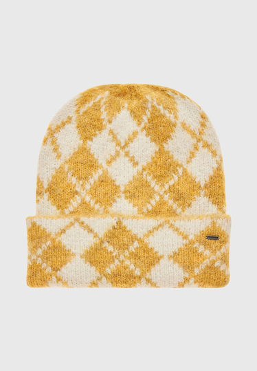 Beanie Beanie Knitted in Beige color