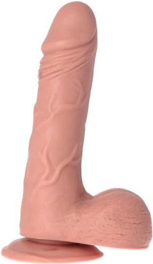 Toyz4lovers Ρεαλιστικό Dildo με Όρχεις και Βεντούζα Flesh 23cm