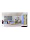Set Dormitor Copii Paz Stejar-Albastru Cer 110x190