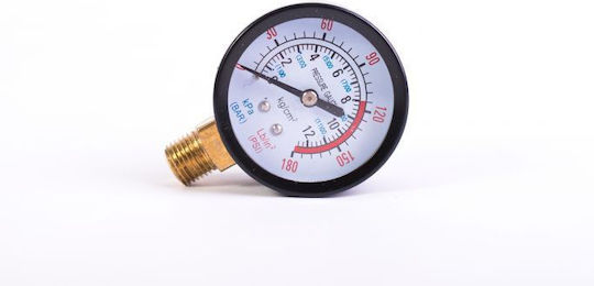 Hydrofor Pressure Gauge Radial Pressure 0-12 Bar Connection 1/4”