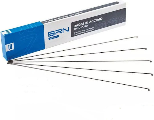 Brn Bicycle Spokes 265×2 Black Ra09265 Pcs