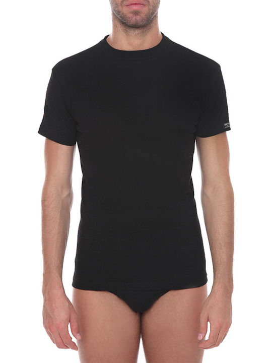 Vero by Aslanis Tricou de Corp pentru Bărbați Mâneca Scurtă în Culoare Neagră