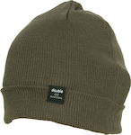 Double Beanie Ανδρικός Σκούφος Πλεκτός σε Χακί ...