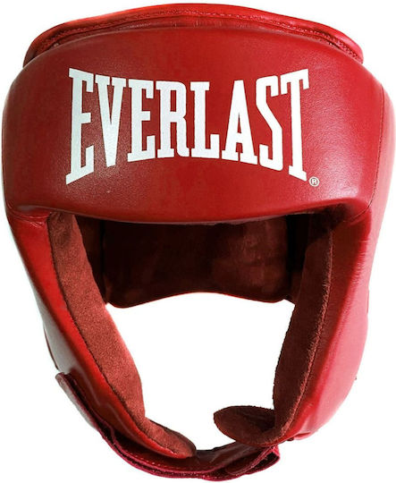 Everlast Amateur Competition Κάσκα Πυγμαχίας Ενηλίκων Κλείστού Τύπου Κόκκινη