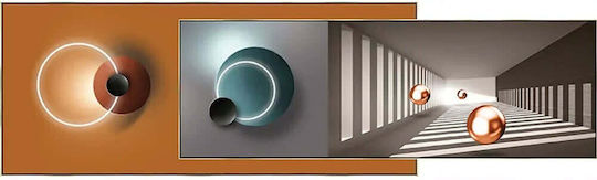 Canvas Painting Silver Frame Spheres Abstract 50x180cm 5/box 16-30032 Canvas Painting Silver Frame Spheres Abstract 50x180cm 5/box 16-30032
