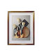 Frame with Gold Frame + Glass 3D Metallic Vases 41x51cm 30/box 16-50014
