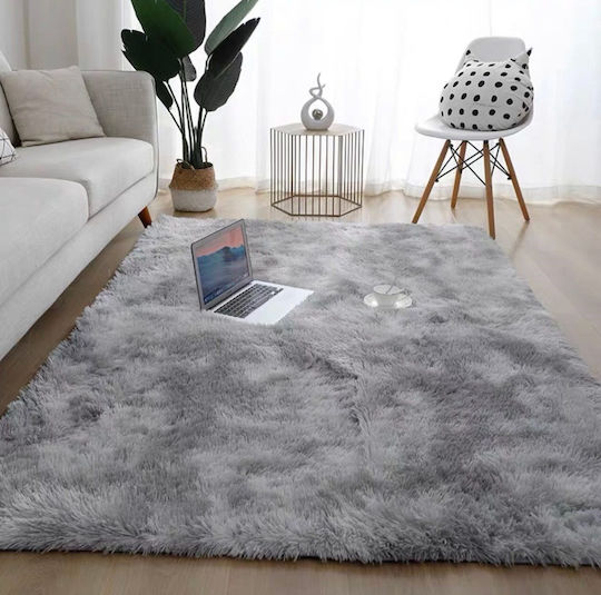 Homeone Rutschfest Teppich Rechteckig Synthetisch,Polyester/Cotton/Leather Gray