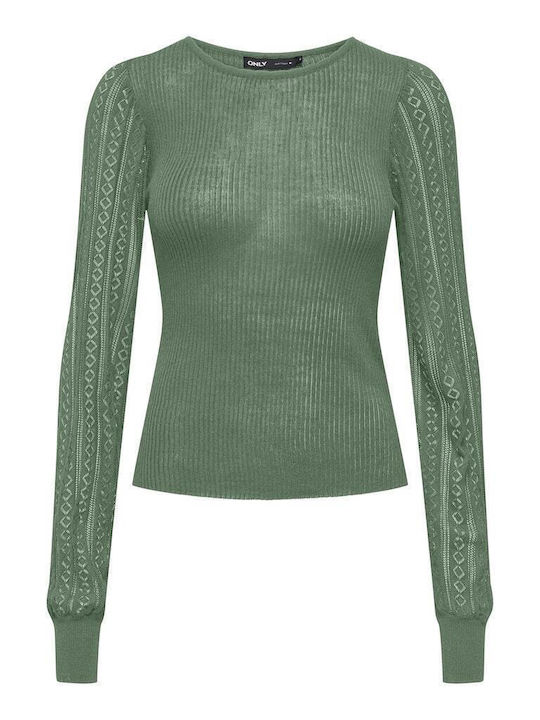 Only Women's Long Sleeve Sweater Green