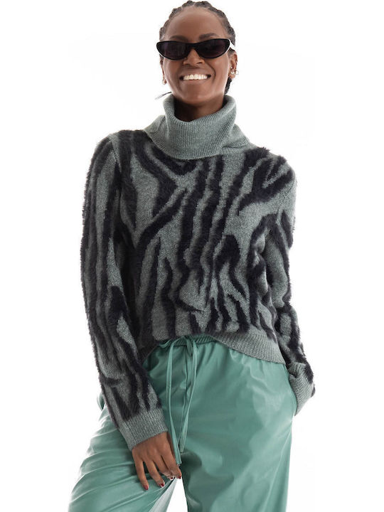 Women's Long Sleeve Sweater Steel Blue