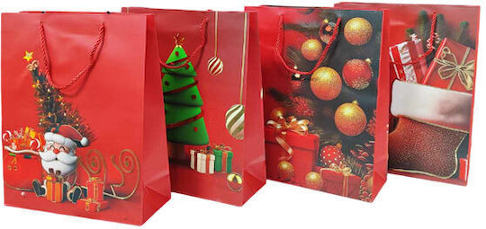 Christmas Gift Bag 26x32 cm 12 Pieces (Various Designs)