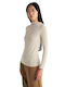 Crystal Women's Blouse Long Sleeve White